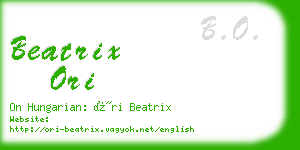 beatrix ori business card